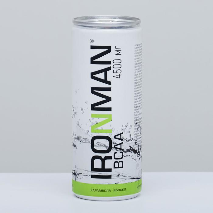 Напиток безалкогольный IRONMAN BCAA 4500 мг, карамбола-яблоко, 250 мл - Фото 1