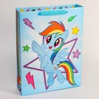 Пакет ламинированный горизонтальный, 31 х 40 х 9 см "Радуга Дэш", My Little Pony - Фото 2