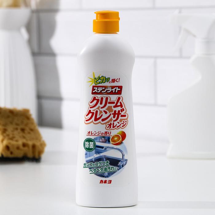 Чистящий крем для кухни, Kaneyo, апельсиновая свежесть 400 гр - Фото 1