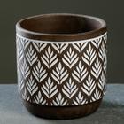 Кашпо для цветов «Узоры», 330 мл, 8.5×8.5×8.5 см, керамическое, МИКС - Фото 5