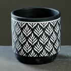 Кашпо для цветов «Узоры», 330 мл, 8.5×8.5×8.5 см, керамическое, МИКС - Фото 6