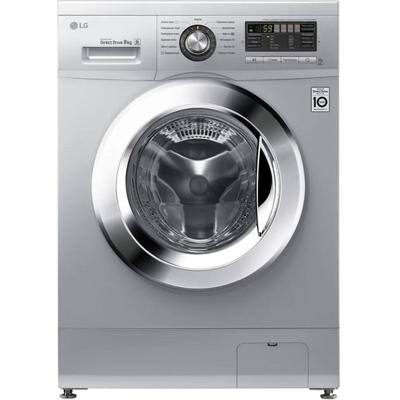 Стиральная машина LG F1296TD4, до 8 кг, отжим 1200 об/мин, серебристая