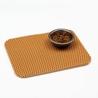 Коврик для животных EVA, ячеиистый, 27 х 34 см, бежевый - Фото 3