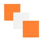 Наб. полотенец в коробке "Collorista" 3 пр. Orange-white 30*30 см - 3 шт, 100% хлопок, 340 гр/м2 7 - Фото 2