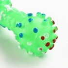 Игрушка для собак «Гантель малая», 10 см, пищащая, винил, зелёная - Фото 7