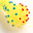 Игрушка пищащая «Гантель малая» для собак, 12.5 см, жёлтая - Фото 3