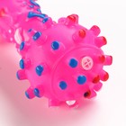 Игрушка пищащая "Гантель малая" для собак, 12,5 см, розовая - фото 6397966