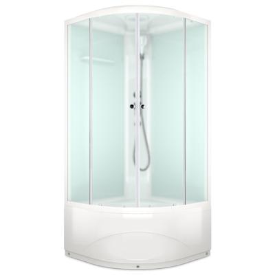 Душевая кабина DOMANI-Spa Delight 88 high, поддон 45 см, белые стенки, 80×80 см, матовая