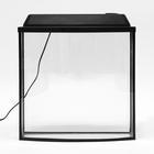 Аквариум "Телевизор" с крышкой, 40 литров, 46 х 20 х 44/49 см, чёрный - Фото 2