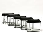 Комплект аквариумов «Матрешка» - 5 шт., Панорамные с крышками, 15 л, 20 л, 25 л, 30 л, 40 л - Фото 2