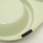 Миска металлическая двойная наклонная на пластиковом основании, 28.5×15×7 см, зелёная - Фото 8
