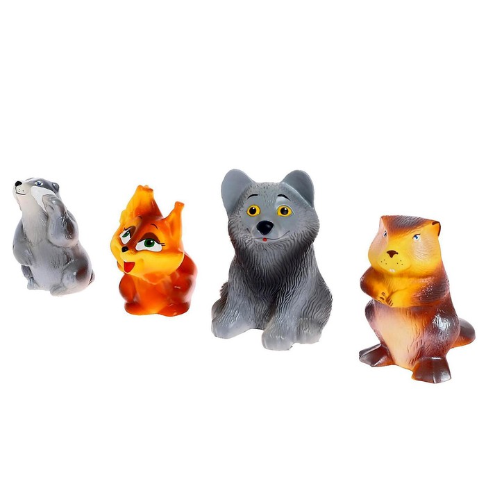 Набор резиновых игрушек «Животные леса» 49461