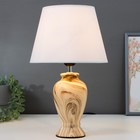 Лампа настольная 16382/1 E27 40Вт бежево-белый 23х23х39 см RISALUX - фото 21231339