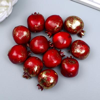 Декор для творчества «Гранат», набор 12 шт., 3.5×2.5×2.5 см