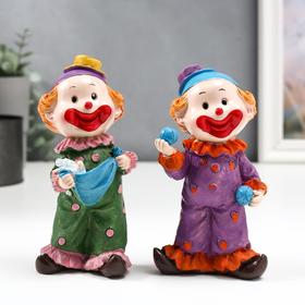 Сувенир полистоун 'Клоун в костюме в горох' МИКС 15,5х7х5 см