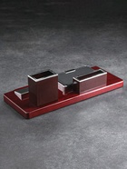 Набор настольный канцелярский 4 в 1 с визитницей, МИКС - Фото 13