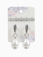 Серьги с жемчугом «Грейс» пухлая капля, цвет белый в серебре  (артикул 6629673)  большой выбор товаров оптом и в розницу по низким ценам с доставкой