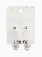 Серьги с жемчугом «Грейс» пухлая капля, цвет белый в серебре  (артикул 6629673)  большой выбор товаров оптом и в розницу по низким ценам с доставкой