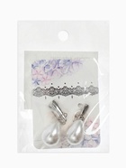 Серьги с жемчугом «Грейс» пухлая капля, цвет белый в серебре  (артикул 6629673)  большой выбор товаров оптом и в розницу по низким ценам с доставкой