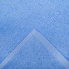 Простыня махровая, однотонная, цвет голубой, 155х200 см - Фото 3