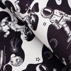 Набор бумаги упаковочной крафт "Космонавт", 50 × 70 см, 2 листа - Фото 3