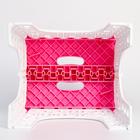 Табурет «Алфавит» складной, детский, цвет розовый/белый - фото 25430139