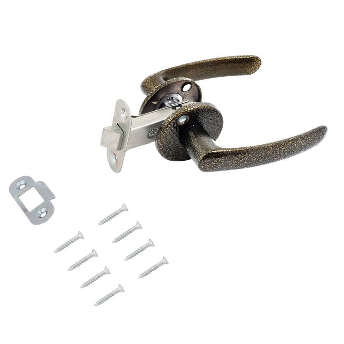 Защелка дверная Д-град «Зенит» ЗЩ2, цвет бронза - Фото 1