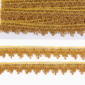 Тесьма золотая 3 см, в рулоне 10 метров