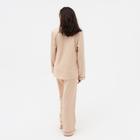 Пижама женская (сорочка, брюки) MINAKU: Light touch цвет бежевый, р-р 50 - Фото 4