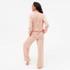 Пижама женская (сорочка, брюки) MINAKU: Light touch, персик, размер 48 - Фото 3