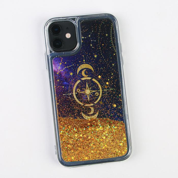 Чехол для телефона iPhone 11 с блёстками внутри Stars, 7.6 × 15.1 см - Фото 1