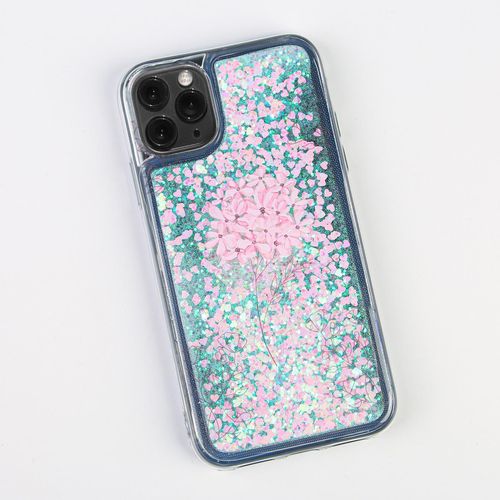 Чехол для телефона iPhone 11 PRO с блёстками внутри Flower (5457876) -  Купить по цене от 71.00 руб. | Интернет магазин SIMA-LAND.RU