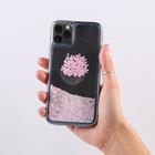 Чехол для телефона iPhone 11 PRO с блёстками внутри Flower - фото 51452535 Чехол для телефона iPhone 11 PRO с блёстками внутри Flower - фото 51452535