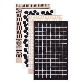 Набор кухонных полотенец Доляна LOVE ETHNIC, 35×60 см-4 шт., 100% хлопок