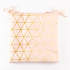 Сидушка на стул "Этель" Real Beauty 42х42х7 см, 100% хлопок, саржа 190 г/м2 5511183