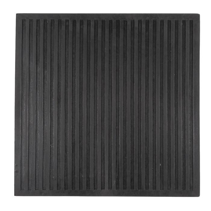 Коврик резиновый диэлектрический 50x50 см, цвет чёрный - Фото 1