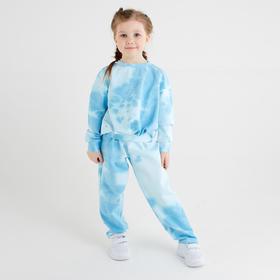 Костюм для девочки (свитшот, брюки) MINAKU: Casual Collection KIDS цвет голубой, р-р 122 6436803