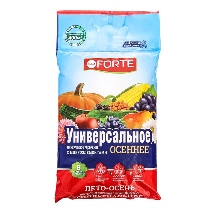 Удобрение комплексное с микроэлементами универсальное «Бона Форте», лето-осень, 2.5 кг - Фото 1