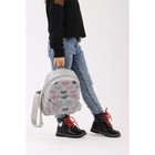 Рюкзак, отдел на молнии, наружный карман, светоотражающий, цвет серый - Фото 7