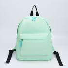 Рюкзак, отдел на молнии, наружный карман, цвет мятный - Фото 1