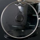 Крышка для сковороды и кастрюли стеклянная, d=24 см, с пластиковой ручкой - Фото 1