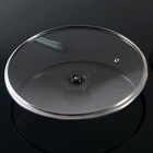 Крышка для сковороды и кастрюли стеклянная, d=28 см, с пластиковой ручкой - Фото 4