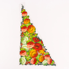 Термонаклейка «Жостово», уголок левый, набор 10 шт. - Фото 1