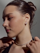 Набор 2 предмета: серьги, чокер «Лёд» два ряда, цвет белый в серебре, 32 см - Фото 2