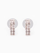 Набор 2 предмета: серьги, чокер «Лёд», два ряда, белый в серебре, 32 см - Фото 4