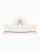 Набор 2 предмета: серьги, чокер «Лёд» два ряда, цвет белый в серебре, 32 см - Фото 6