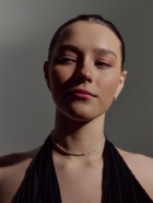 Набор 2 предмета: серьги, чокер «Лёд» два ряда, цвет белый в серебре, 32 см - Фото 7