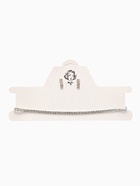 Набор 2 предмета: серьги, чокер «Лёд» два ряда, цвет белый в серебре, 32 см - Фото 8