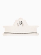 Набор 2 предмета: серьги, чокер «Лёд», два ряда, белый в серебре, 32 см - Фото 8