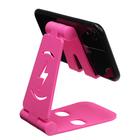 УЦЕНКА Подставка для телефона LuazON, регулируемая высота, силиконовые вставки, розовая - Фото 2